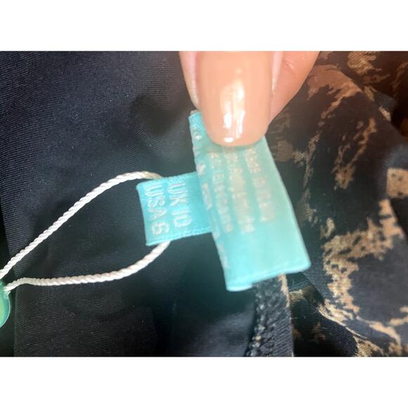 MELISSA ODABASH Naples Halter One Piece Swimsuit Cheetah NWT 6 MOB WIFE ANIMAL - Picture 4 of 4